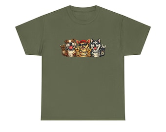 Unisex-T-Shirt aus schwerer Baumwolle