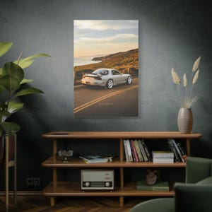 Mazda FD RX7 Canvas Wall Art for Auto Enthusiasts, Photo Print, Home Decor, Gift for Him, Automotive Art, Car Lovers Decoration