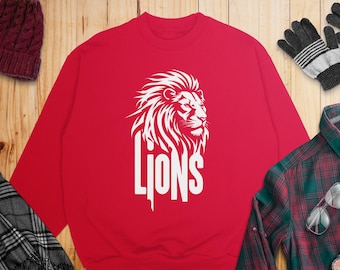 Fierce Löwenkopf Grafik-T-Shirt - Bold Animal Print T-Shirt für Wildtier- und Löwenliebhaber