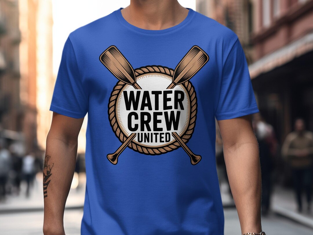 Water Crew T-shirt, Rowing Team Tee, Boating Club Shirt, Nautical Gift ...