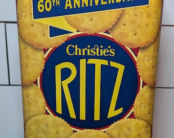 ヴィンテージ ナビスコ リッツ クラッカー 缶、1977年 広告装飾 - Etsy