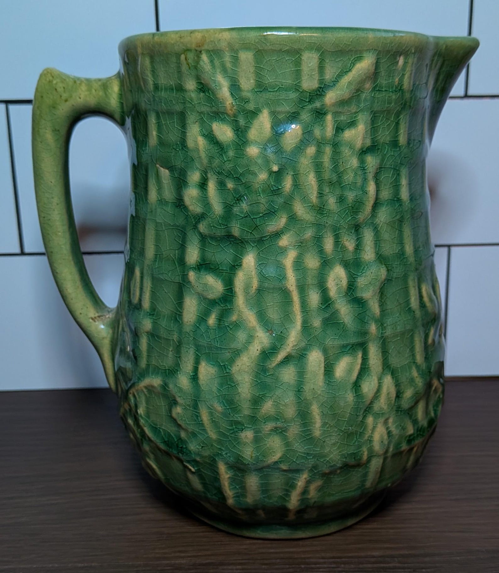 Sitemapcdatahttpautocellcare1comvintage Green Pottery Pitcher