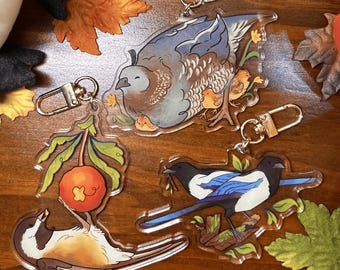 Bird Acrylic Keychains