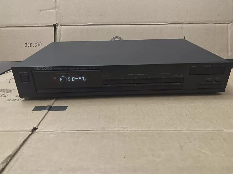 Kenwood Kt-57-digital AM/FM Stereo Synthesizer Tuner Works