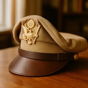 第二次世界大戦のアメリカ海軍将校指揮官用バイザーサービス帽子 第二次世界大戦のアメリカ海軍将校指揮官用バイザーサービス帽子