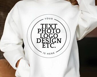 Custom Printed Sweatshirt: Personalized Design Hoddie, Fast Printing and Shipping