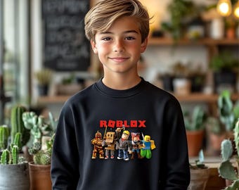 Custom Roblox Birthday Hoodie – Personalized Gamer Kid Gift – Boys Gaming Outfit