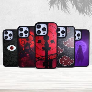 Anime Ninja Japanese Hidden Leaf Sleek Matte Black Phone Case for iPhone 11 12 13 14 15 16 Pro Max/Samsung Galaxy s23 s24 + Ultra
