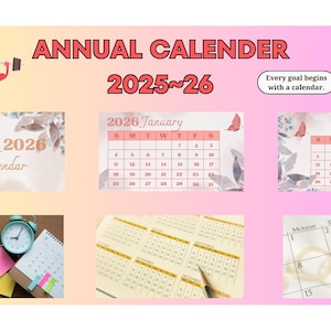 2025 Calendar Digital Download | Aesthetic Floral Monthly Agenda, Purple Flower Wall & Desk Planner, PNG Printable Files