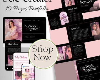 Canva UGC Portfolio Template: Brand Partnership Media Kit (PDF Downloadable Link Included)