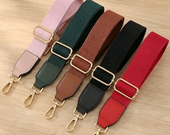 Adjustable Canvas Purse Strap – 1.5 inch Wide, Replacement Crossbody Bag Accessory