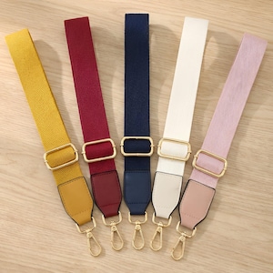 Adjustable Canvas Replacement Bag Strap, 1.5 Inch Wide, Crossbody Shoulder Purse Handle