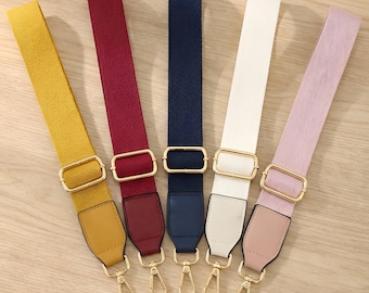 Adjustable Canvas Replacement Bag Strap, 1.5 Inch Wide, Crossbody Shoulder Purse Handle