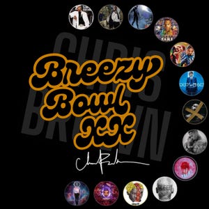 Chris Brown T-Shirt Design, Chris Brown Breezy Bowl XX PNG File, Chris Brown Digital File Ready Print to Shirt