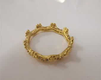 S925 Ale Pandora Flower Crown Ring