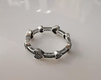 Pandora Alluring Hearts Ring S925 Ale
