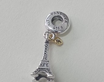 Pandora Charm Bead Eiffel Tower Pendant S925 Ale