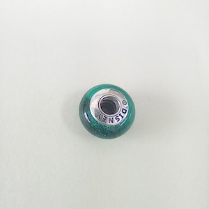 pandora jasmine silver charm green fluorescent murano glass