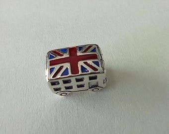 Pandora Sterling Silver Enamel London Bus Bead