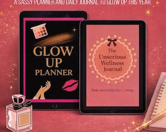 Pacchetto Glow Up Planner e Coquette Journal (digitale)