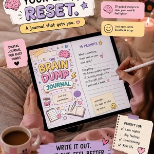 Brain Dump Journal | Guided Prompts for Mental Clarity (Digital Download)