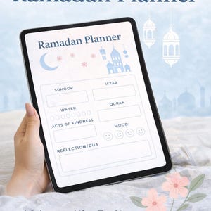 Ramadan Planner 2026 | Digital Islamic Journal for GoodNotes (Daily & Weekly)