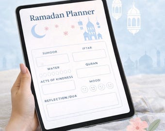 Ramadan Planner 2026 | Digital Islamic Journal for GoodNotes (Daily & Weekly)