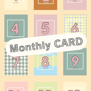 Baby Monatskarte Canva Vorlage2
