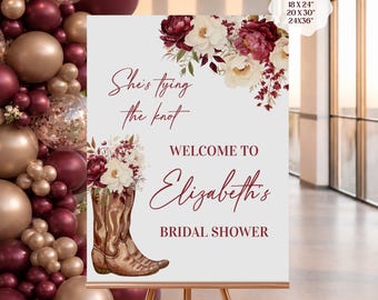 "Cowgirl Brautparty ""Willkommen Willkommen"" Schild, Boots Brautschild ""Cowgirl Brautparty"""