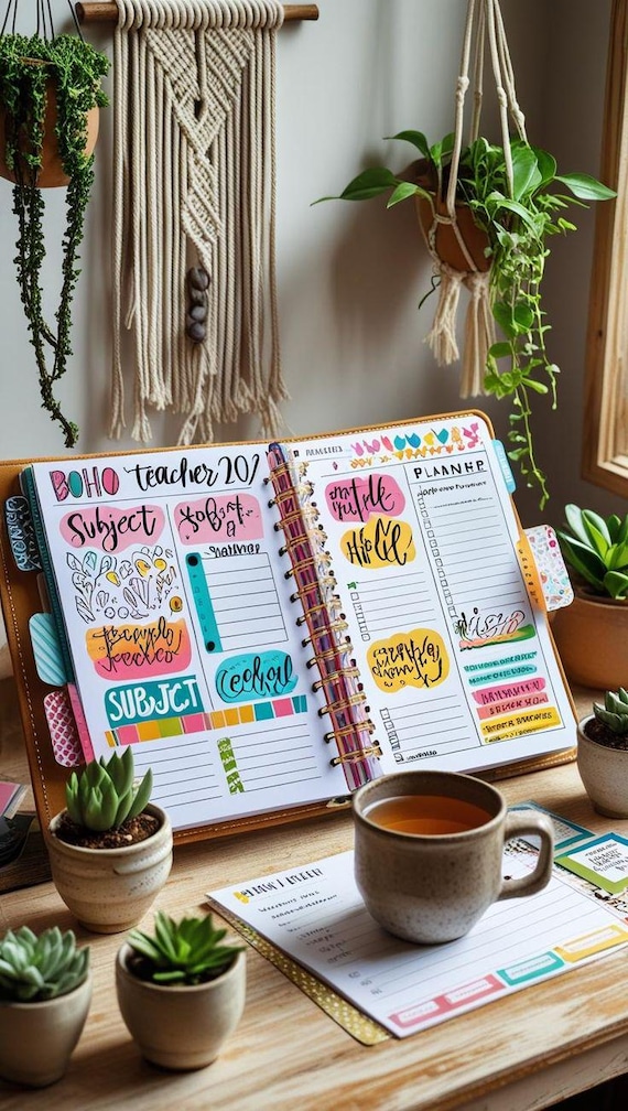 Teacher Planner Printable | Lesson Plan, Attendance & Grade Tracker | Digital Download for GoodNotes