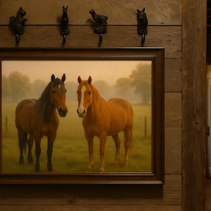 Country Companions – Rustic Horse Wall Art