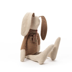 Christmas gift, Rabbit toy, Stuffed animal doll, Gift for babies, Easter bunny, Linen toy, Handmade cloth doll, Birthday gift, Gift for kids