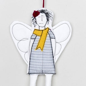 Xmas angel, Christmas ornaments,Guardian angel, Handmade ornaments, Housewarming gift