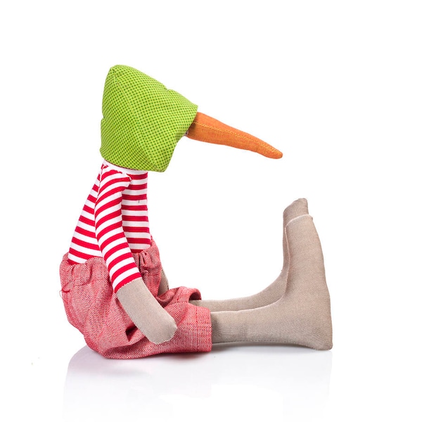 Textile doll, Handmade bird, Ecofriendly toy, Unique doll, Eco toy doll, Modern doll, Animal doll, Decorative doll, Newborns gift idea