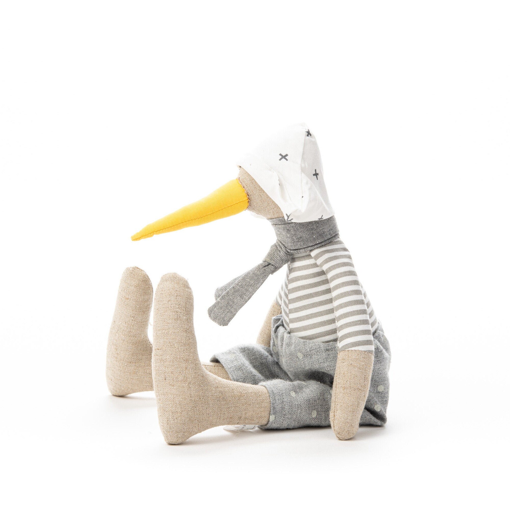 Home decor toy Handmade bird Soft doll Baby unique gifts Etsy