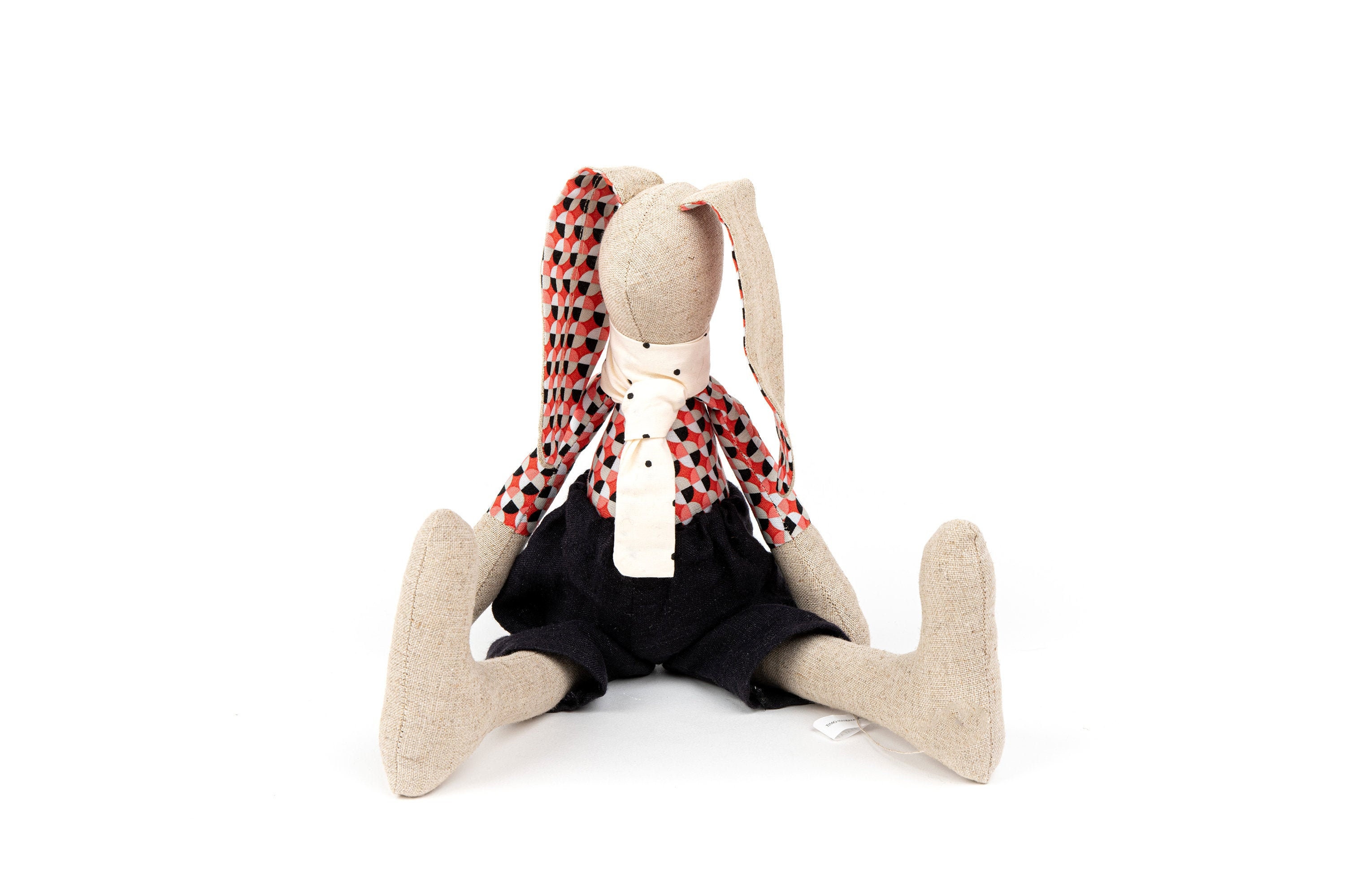 Rabbit doll Plush toy Handmade bunny Fabric doll Handmade | Etsy