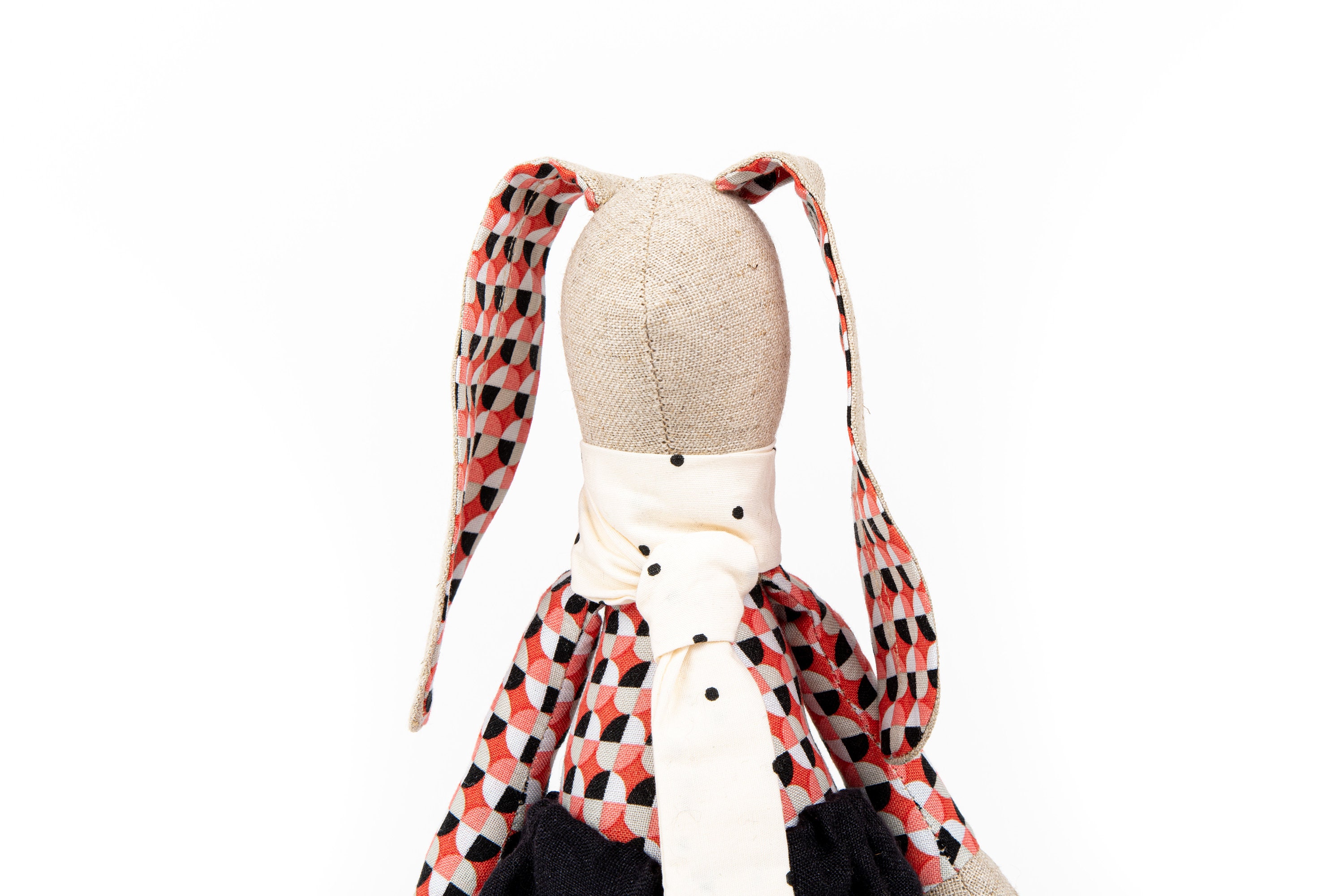 Rabbit doll Plush toy Handmade bunny Fabric doll Handmade | Etsy