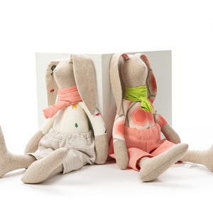 2er Set Osterhase, Osterhase, Stofftier, Stofftier, Stofftier, Babyspielzeug