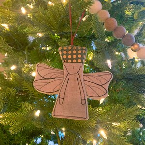Christmas Angel, Christmas ornaments, Handmade set of 3, Christmas Gift Tags, Handmade ornament image 9