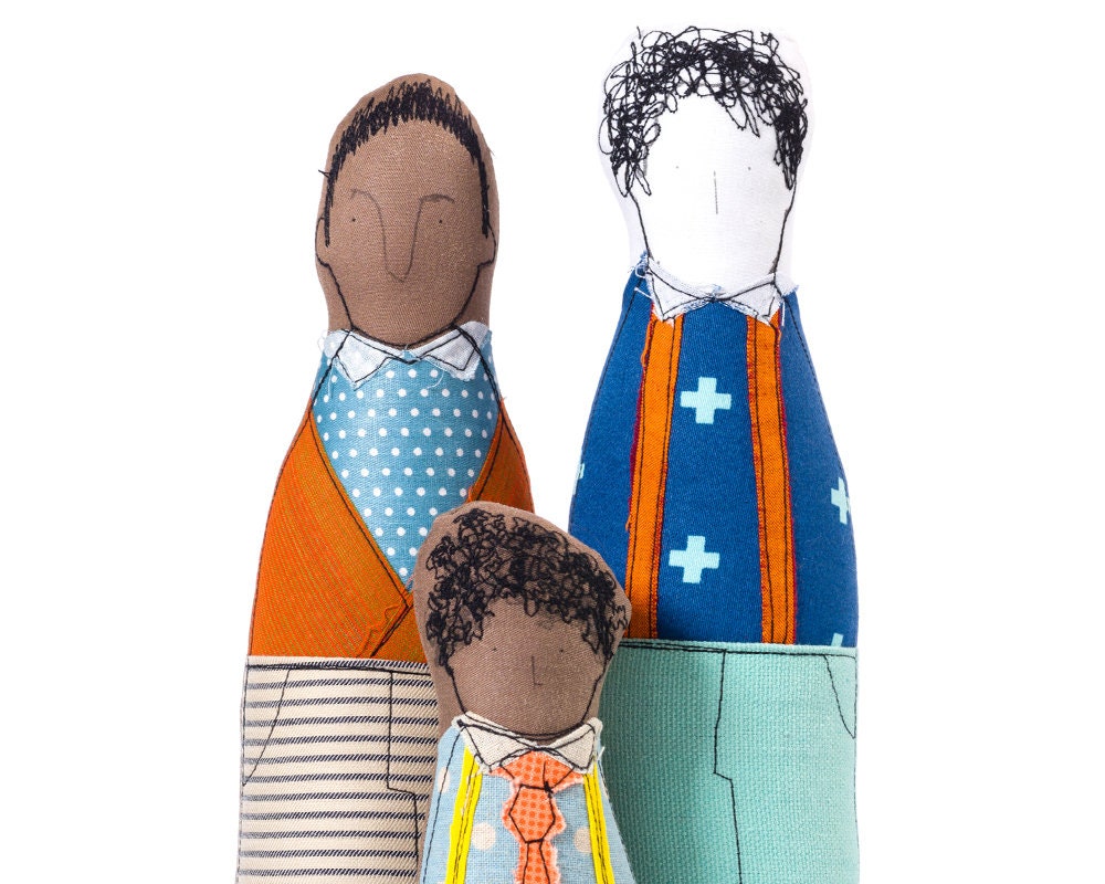 Biracial Family Portrait Couple Gift