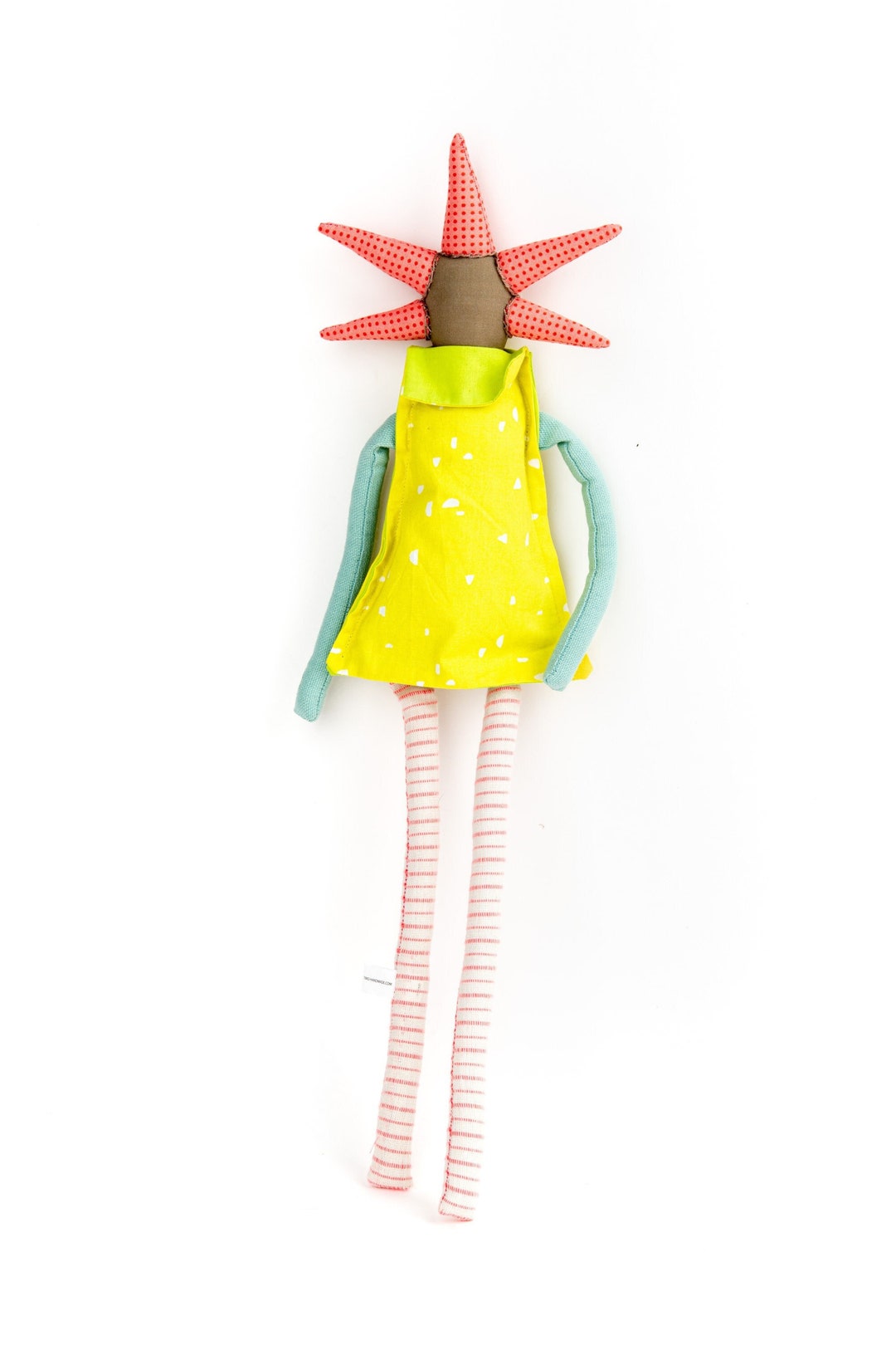 Handmade Modern Rag Doll: Funky Spiked Haircut Art Doll - Etsy