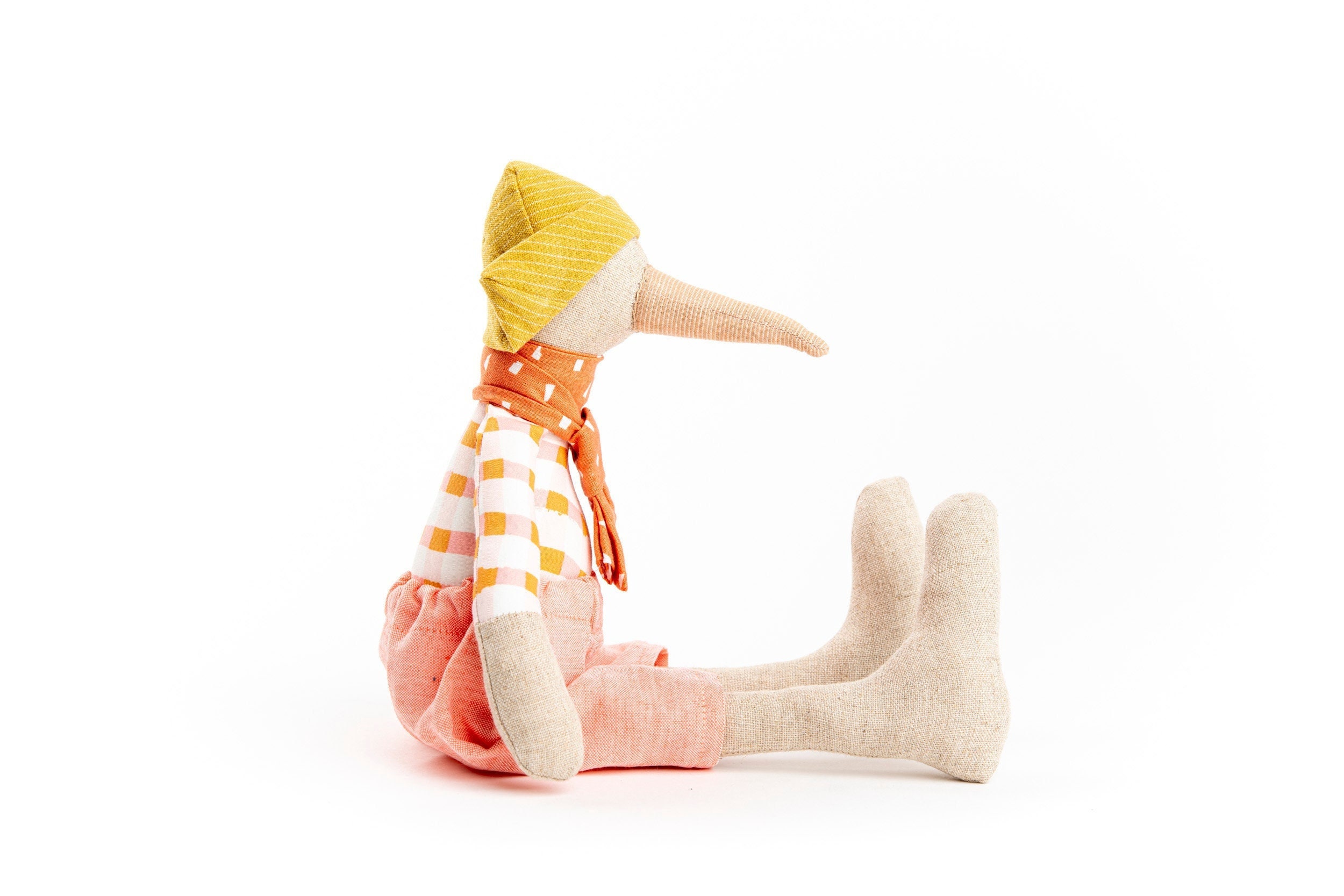 Modern nursery décor, Animal doll, Handmade bird, Art doll, Stuffed animal, Bird doll, Fabric doll, Eco friendly gift, Cloth dolls, Fine toy