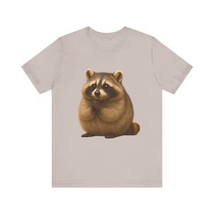 CuteRoundTanukiArtJapaneseRaccoonDogPrintKawaiiAnimalZenStyleWallDecor