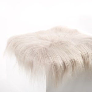 Mineral Icelandic Sheepskin Chair Pad Square Etsy