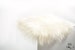 Icelandic Sheepskin Leather + Wool Chair Pad Cushion | WHITE SQUARE - Comfy + Cozy Scandinavian Hygge Decor Aesthetic For Benches and Seats 