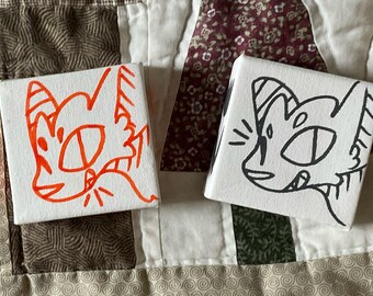 Small Square Sable Painting