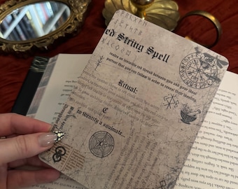 Grimoire Spooky Bookish Kindle and E-Reader Insert