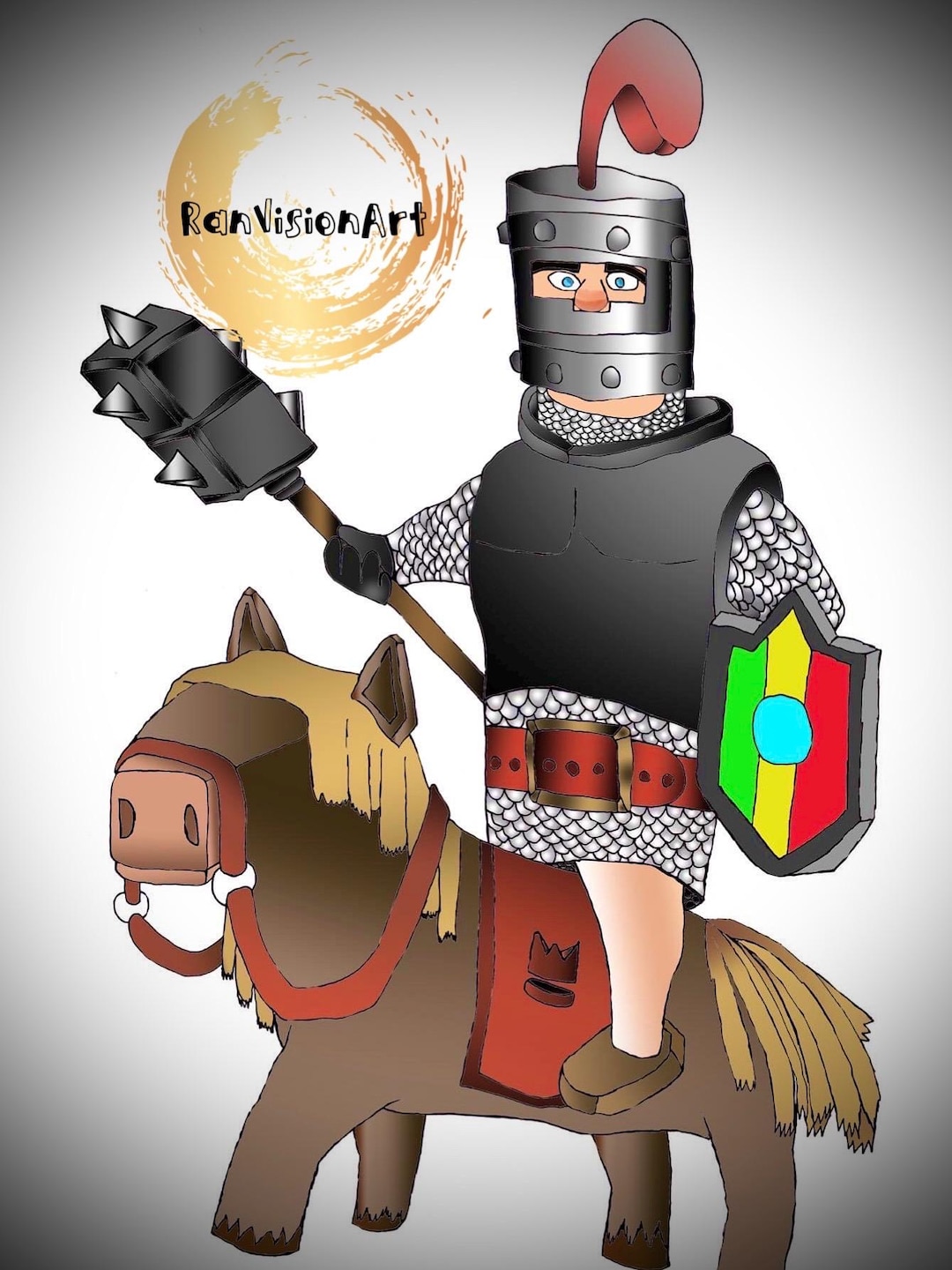 Dark Prince Clash Royale - Etsy