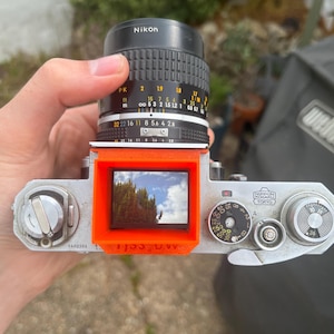 Visor de cintura para Nikon F - laranja