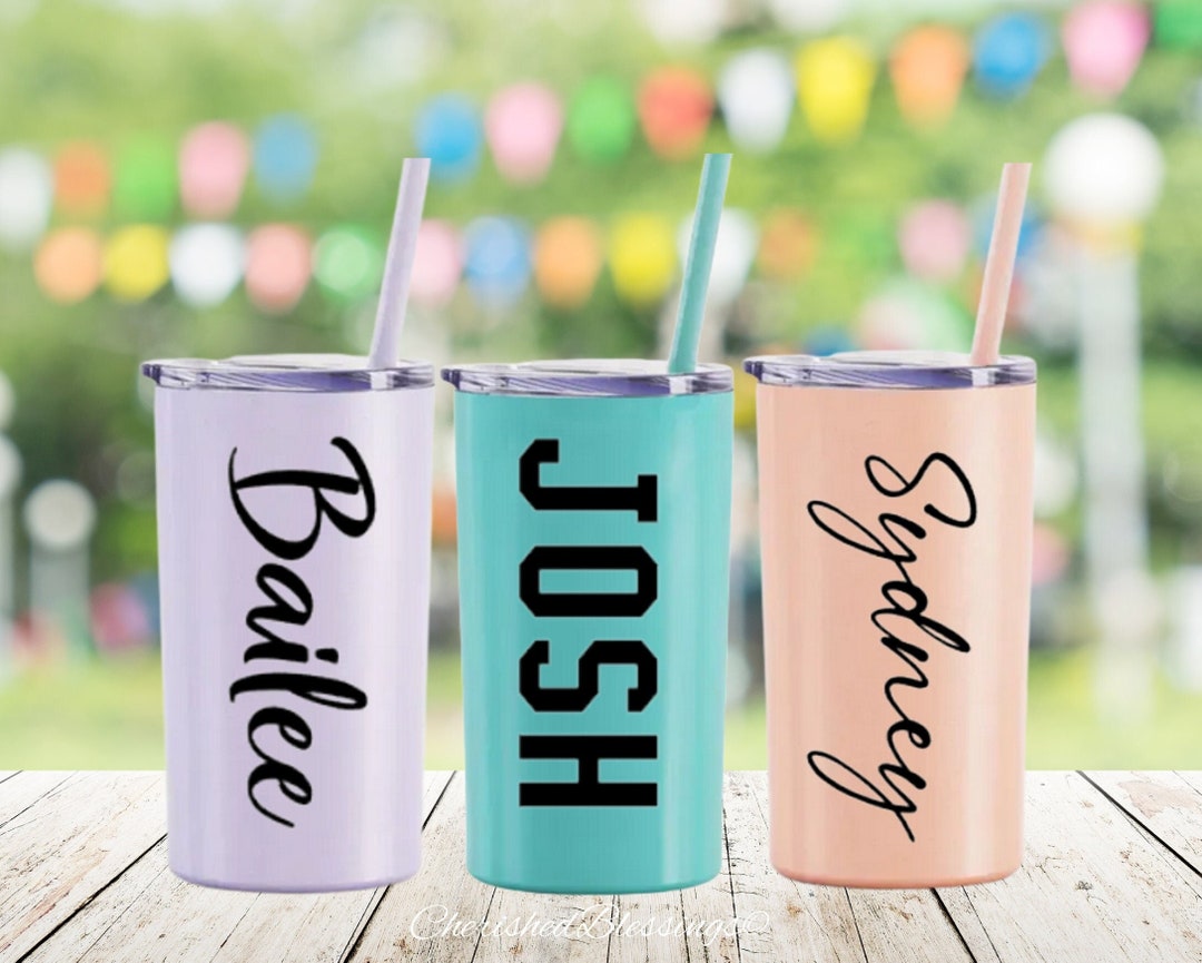 Personalized Kids Tumbler Custom Kid Tumbler Party Favors Etsy